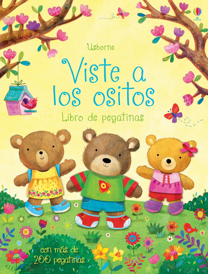 Viste a los ositos. Libro de pegatinas