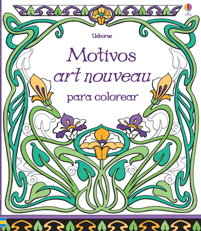 Motivos art nouveau para colorear