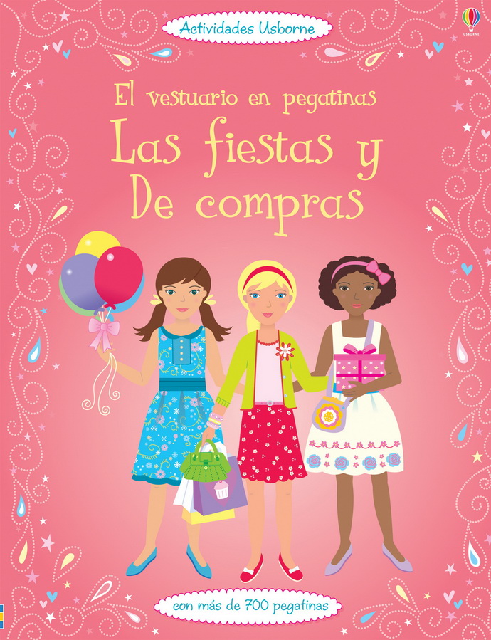 Las fiestas y de compras-El vestuario en pegatinas