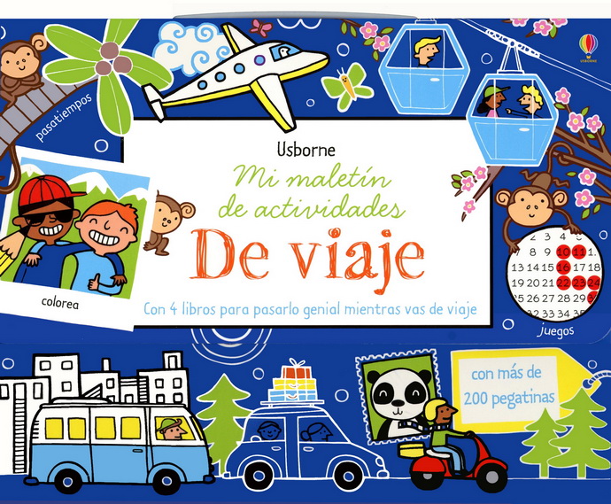 Mi maletín de actividades de viaje (set de 4 libros)