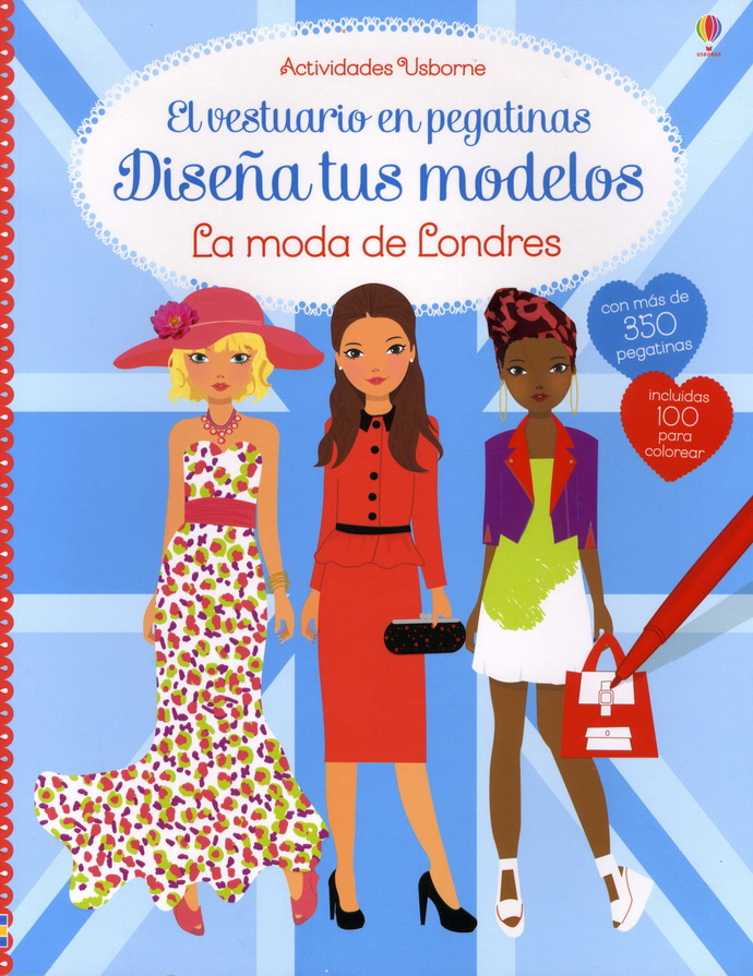 Diseña tus modelos. La moda de Londres. El vestuario en pegatinas