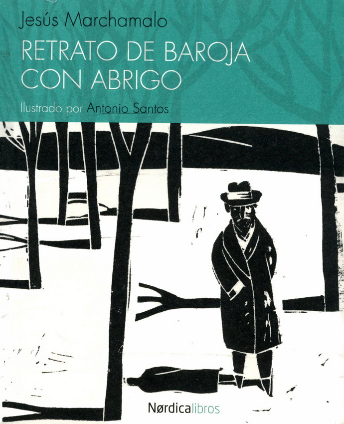 Retrato de Baroja con abrigo